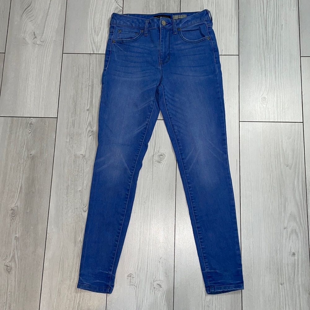Aéropostale high waisted jeggings size 4 light bright blue Jean jeggings